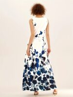 Flirty Floral Print Maxi Dress - Bohemian Chic, Sleeveless Crew Neck with Keyhole - Pockets for Women - Perfect Casual Summer Dress - Image 3