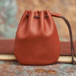 NASVA Genuine Leather  Coin Purse Men Women  Vintage Small Coin Wallet Hard Leather Money Pocket Drawstring Storage Bag - Image 6
