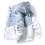2023 Men's Spring and Autumn New Jackets High Street Trendy Printing Cargo Coat Stitching Color Windproof Pilot Jacket Male - Image 8