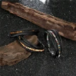 Classic Men’s Braided Genuine leather Bracelets Nature Stone Stainless Steel Charm Bangles Women Male Jewelry Gifts Dropshipping - Image 5