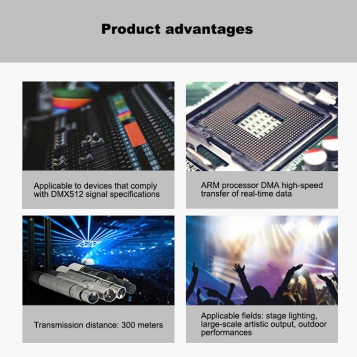DMX512 DFI DJ Wireless Receiver Transmitter 2.4G For LED Stage Light Par Moving Head Beam LED Light 400m Control - Image 5