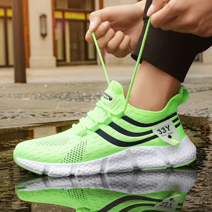 Men Casual Sport Shoes Breathable Lightweight Sneakers Outdoor Mesh Black Running Shoes Athletic Jogging Tenis Walking Shoes - Image 10