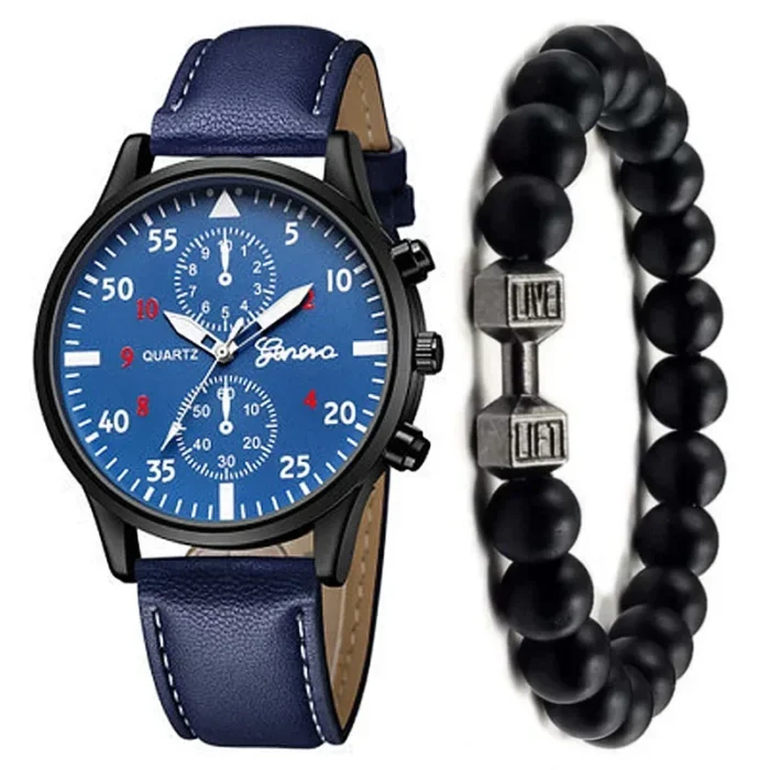 4/2/1pcs Men Sports Watches Set Man Business Quartz Wristwatch Luxury Brown Leather Bracelet Men Casual Clock Watch（no Box） - Image 12