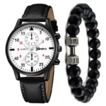4/2/1pcs Men Sports Watches Set Man Business Quartz Wristwatch Luxury Brown Leather Bracelet Men Casual Clock Watch（no Box） - Image 19