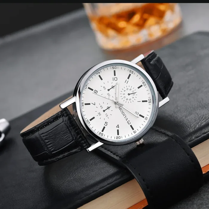 Men Watches Business Wrist Watch Luxury Leather Strap Analog Watches Quartz Wristwatches Clock Men Women Casual Simple Watch - Image 11