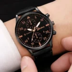 4/2/1pcs Men Sports Watches Set Man Business Quartz Wristwatch Luxury Brown Leather Bracelet Men Casual Clock Watch（no Box） - Image 4