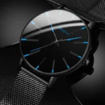 2024 Minimalist Men Fashion Watches Ultra Thin Simple Men Business Stainless Steel Mesh Belt Quartz Watch Gift Relogio Masculino - Image 2