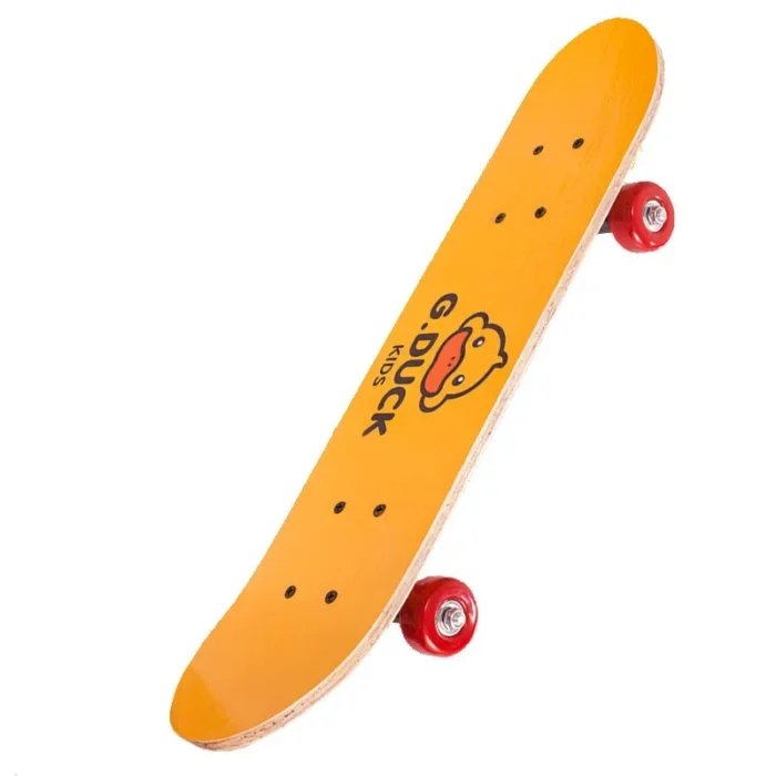 G Duck Mini Cartoon Skateboard For Children Four Wheel Beginner Double Kick Board Baby Toy Carriage Skating Board Accessories - Image 4