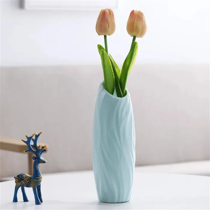 Nordic Style Flower Vase Living Room Decoration Ornaments Modern OrigamiPlastic Vases Pot Flower Arrangements Home Decor - Image 11