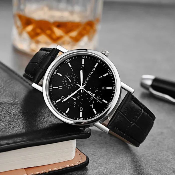 Men Watches Business Wrist Watch Luxury Leather Strap Analog Watches Quartz Wristwatches Clock Men Women Casual Simple Watch - Image 18