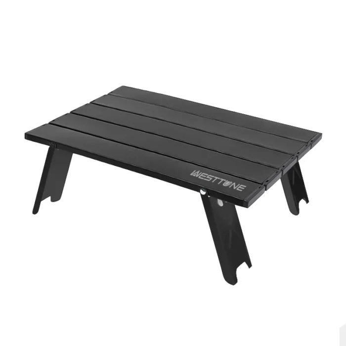 WESTTUNE Mini Camping Table Ultralight Portable Aluminum Alloy Outdoor Table Roll-Up Folding Table for Backpacking Picnic BBQ - Image 7