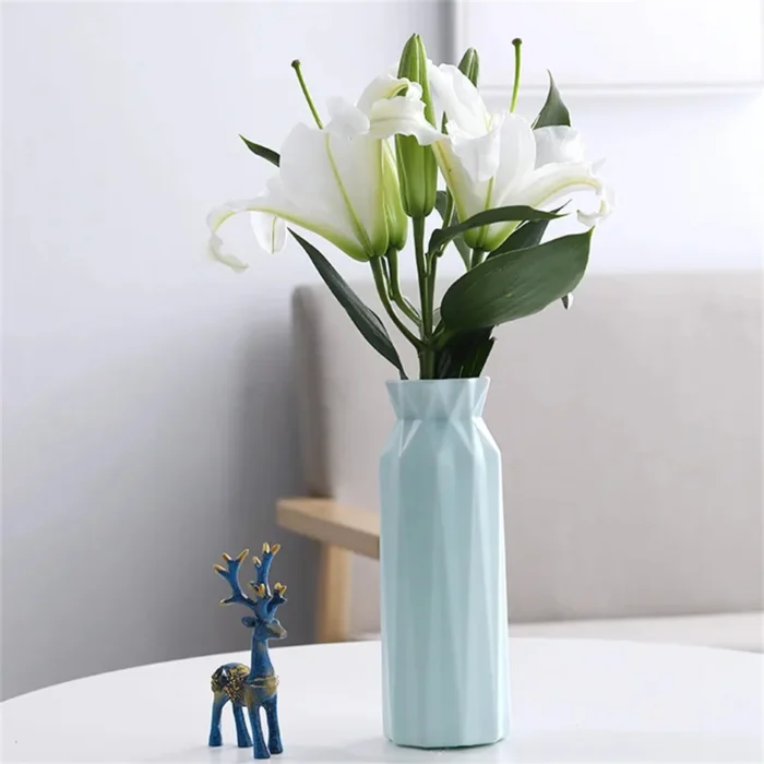 Nordic Style Flower Vase Living Room Decoration Ornaments Modern OrigamiPlastic Vases Pot Flower Arrangements Home Decor - Image 9
