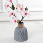 Modern Flower Vase Imitation Ceramic Flower Pot Decoration Home Plastic Vase Flower Arrangement Nordic Style Home Decoration - Image 5