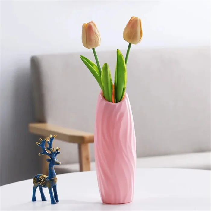Nordic Style Flower Vase Living Room Decoration Ornaments Modern OrigamiPlastic Vases Pot Flower Arrangements Home Decor - Image 7