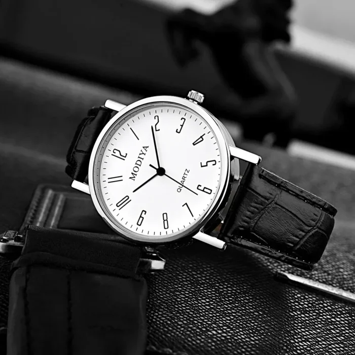 Men Watches Business Wrist Watch Luxury Leather Strap Analog Watches Quartz Wristwatches Clock Men Women Casual Simple Watch - Image 16