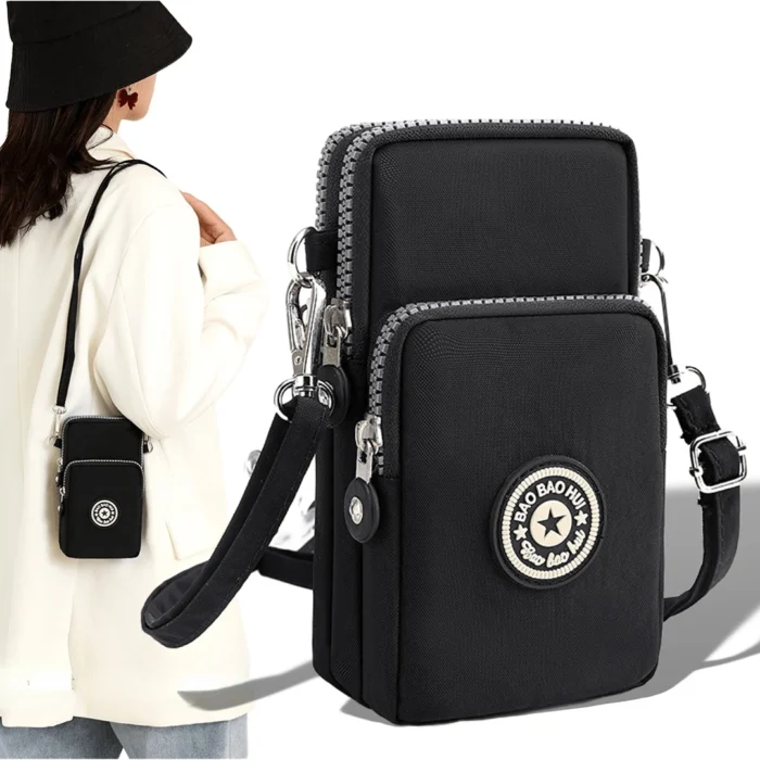 Shoulder Bag Nylon Women Mobile Phone Bag Mini Female Messenger Purse Lady Wallet Small CrossBody Bag Women Handbag сумка женска - Image 1