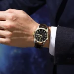 POEDAGAR Luxury Business Man Wristwatch Waterproof Luminous Date Week Men Watch For Men Quartz Clock Leather Men's Watches reloj - Image 5