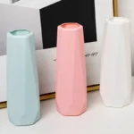Nordic Style Flower Vase Living Room Decoration Ornaments Modern OrigamiPlastic Vases Pot Flower Arrangements Home Decor - Image 2