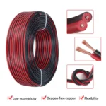 1 Pair-2 Pins Car Battery Soft Inverter Cable Red and Black 20AWG 18AWG 16AWG 14AWG Oxygen-free Copper Wire Solar Power Cord - Image 2