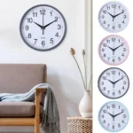 Wall Clock Ornament Modern Wall Clock High-precision Non-ticking Quartz Wall Clock Sleek Round Design Battery Operated for Easy - Image 4
