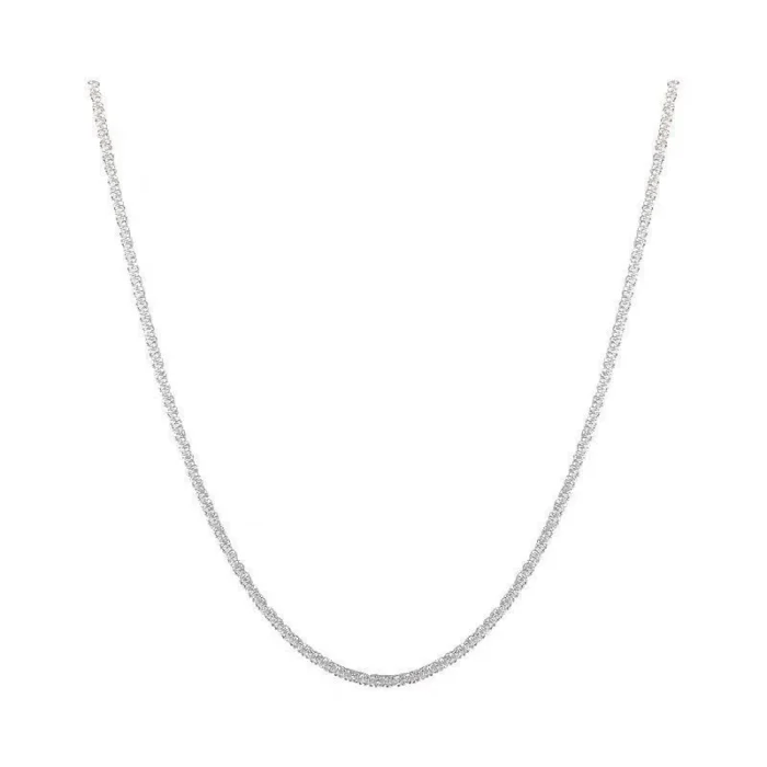 2023 New Popular Silver Colour Sparkling Clavicle Chain Choker Necklace For Women Fine Jewelry Wedding Party Gift - Image 6