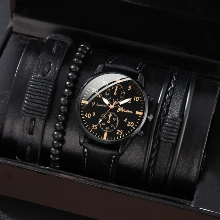 4/2/1pcs Men Sports Watches Set Man Business Quartz Wristwatch Luxury Brown Leather Bracelet Men Casual Clock Watch（no Box） - Image 23
