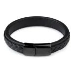 Classic Genuine Leather Bracelet Men’s Multi Layer Brided Leather Stainless Steel Magnetic Clasp Bangle for Men Jewelry Gift - Image 10