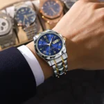 POEDAGAR Top Brand Luxury Man Wristwatch Waterproof Luminous Date Week Men Watches Stainless Steel Quartz Men's Watch Male reloj - Image 5