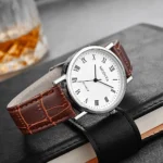 Men Watches Business Wrist Watch Luxury Leather Strap Analog Watches Quartz Wristwatches Clock Men Women Casual Simple Watch - Image 9
