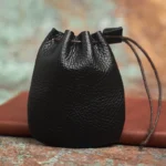 NASVA Genuine Leather  Coin Purse Men Women  Vintage Small Coin Wallet Hard Leather Money Pocket Drawstring Storage Bag - Image 9