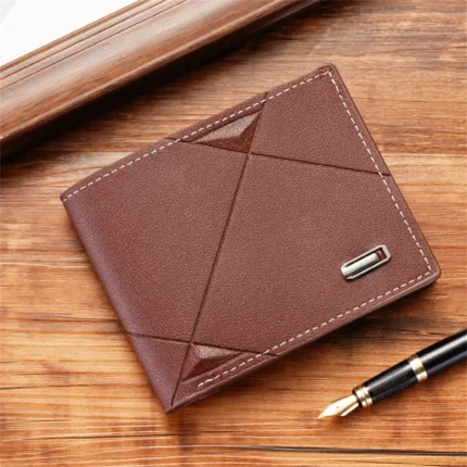 Classic Short Genuine Leather Men Wallets Fashion Coin Pocket Card Holder Men Purse Simple Quality Male Wallets