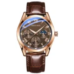 New Fashion Mens Watches Waterproof Sports Quartz Watch for Men Women Boy Wristwatch Roman Numerals Clock Silver Brown - Image 7