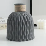 Modern Flower Vase Imitation Ceramic Flower Pot Decoration Home Plastic Vase Flower Arrangement Nordic Style Home Decoration - Image 9