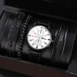4/2/1pcs Men Sports Watches Set Man Business Quartz Wristwatch Luxury Brown Leather Bracelet Men Casual Clock Watch（no Box） - Image 24