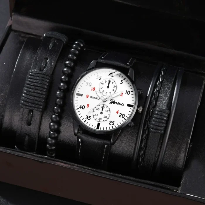 4/2/1pcs Men Sports Watches Set Man Business Quartz Wristwatch Luxury Brown Leather Bracelet Men Casual Clock Watch（no Box） - Image 24