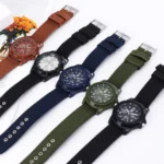 Men Army Watch Nylon Military Male Quartz Watches Fabric Canvas Strap Casual Cool Men's Sport Round Dial Relogios Wristwatch - Image 6