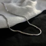2023 New Popular Silver Colour Sparkling Clavicle Chain Choker Necklace For Women Fine Jewelry Wedding Party Gift - Image 5