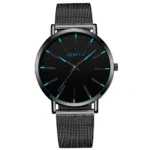 2024 Minimalist Men Fashion Watches Ultra Thin Simple Men Business Stainless Steel Mesh Belt Quartz Watch Gift Relogio Masculino - Image 15