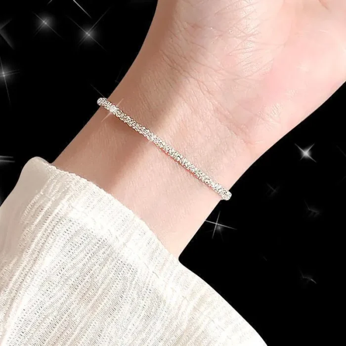 2023 New Popular Silver Colour Sparkling Clavicle Chain Choker Necklace For Women Fine Jewelry Wedding Party Gift - Image 16