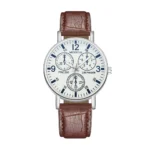 Men Watches Business Wrist Watch Luxury Leather Strap Analog Watches Quartz Wristwatches Clock Men Women Casual Simple Watch - Image 24