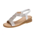 2024 Summer New Designer Platform Sandals Women Fashion Casual Roman Shoes Female Solid Color Crystal Sandalias Mujer - Image 8