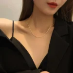 2023 New Popular Silver Colour Sparkling Clavicle Chain Choker Necklace For Women Fine Jewelry Wedding Party Gift - Image 15