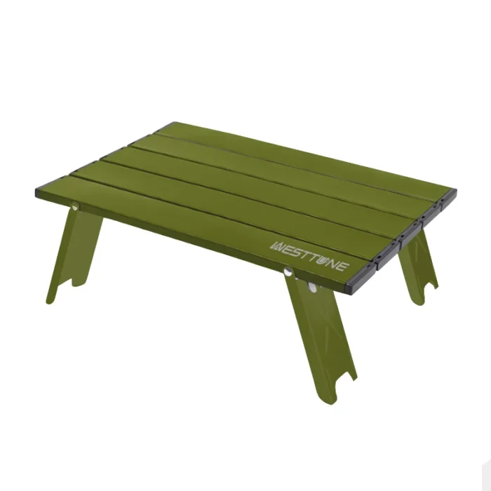 WESTTUNE Mini Camping Table Ultralight Portable Aluminum Alloy Outdoor Table Roll-Up Folding Table for Backpacking Picnic BBQ - Image 8