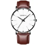 2024 Minimalist Men Fashion Watches Ultra Thin Simple Men Business Stainless Steel Mesh Belt Quartz Watch Gift Relogio Masculino - Image 9