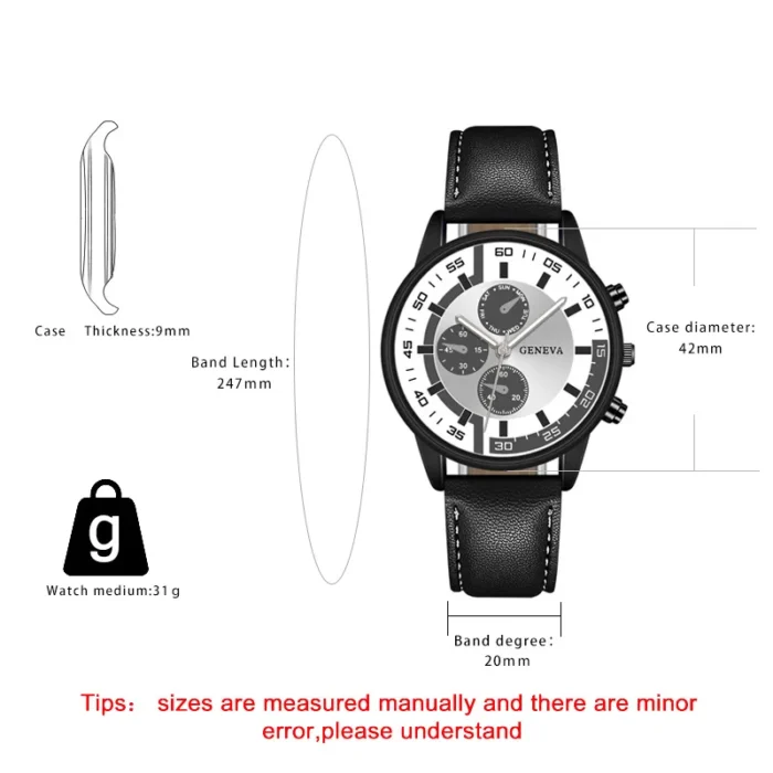 Quartz Watches for Men Leather Strap Wristwatches Relogios Top Luxury Brand Man Watch Business Men Clock Gift Reloj Hombres - Image 6