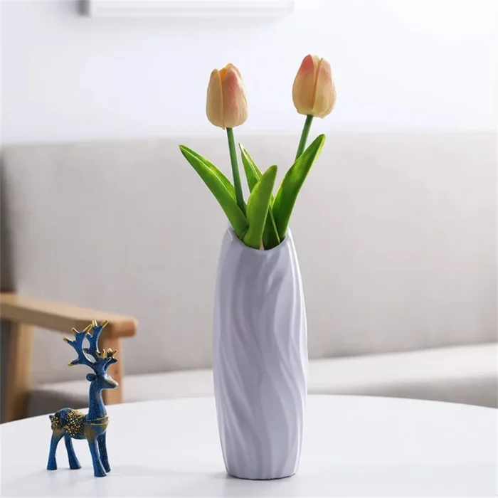 Nordic Style Flower Vase Living Room Decoration Ornaments Modern OrigamiPlastic Vases Pot Flower Arrangements Home Decor - Image 12