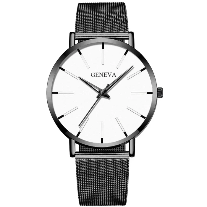 2024 Minimalist Men Fashion Watches Ultra Thin Simple Men Business Stainless Steel Mesh Belt Quartz Watch Gift Relogio Masculino - Image 14