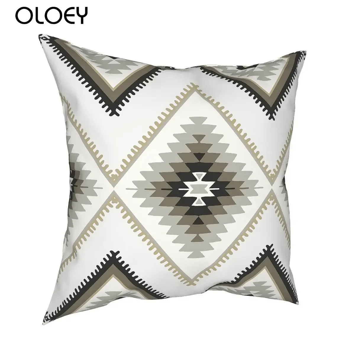 Sa7c8ad3690c44c62a9b9d6cf8e4838d8z.webp 45x45cm Beige Aztec Pillow Case Turkish Kilim Navajo Moroccan Throw Pillow Boho Bohemian Pattern Tribal Decor Vintage Pillowcase - Image 1