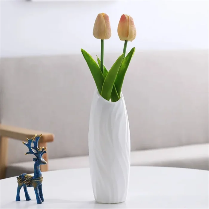 Nordic Style Flower Vase Living Room Decoration Ornaments Modern OrigamiPlastic Vases Pot Flower Arrangements Home Decor - Image 8