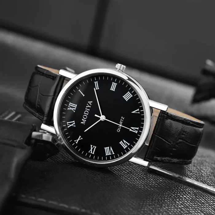 Men Watches Business Wrist Watch Luxury Leather Strap Analog Watches Quartz Wristwatches Clock Men Women Casual Simple Watch - Image 7